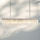 1920S Odaon Rectangular Chandelier 40-72"-Polished Nickel-