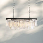 1920S Odaon Rectangular Chandelier 40-40"-Matte Black-