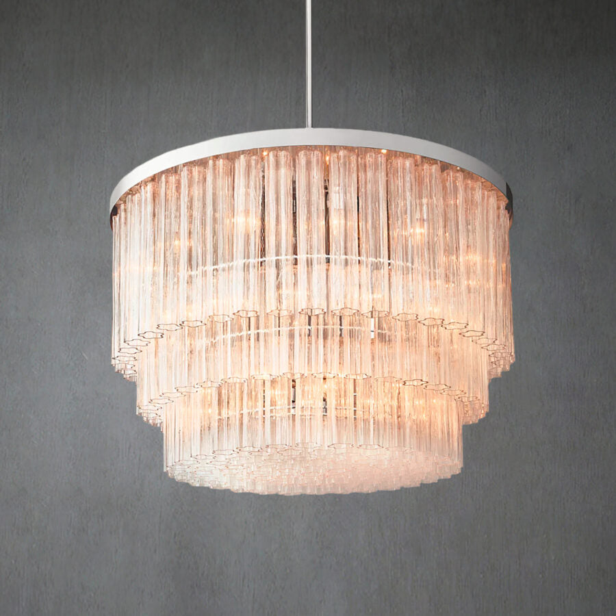 Caelo Round 3-Tier Chandelier 48″