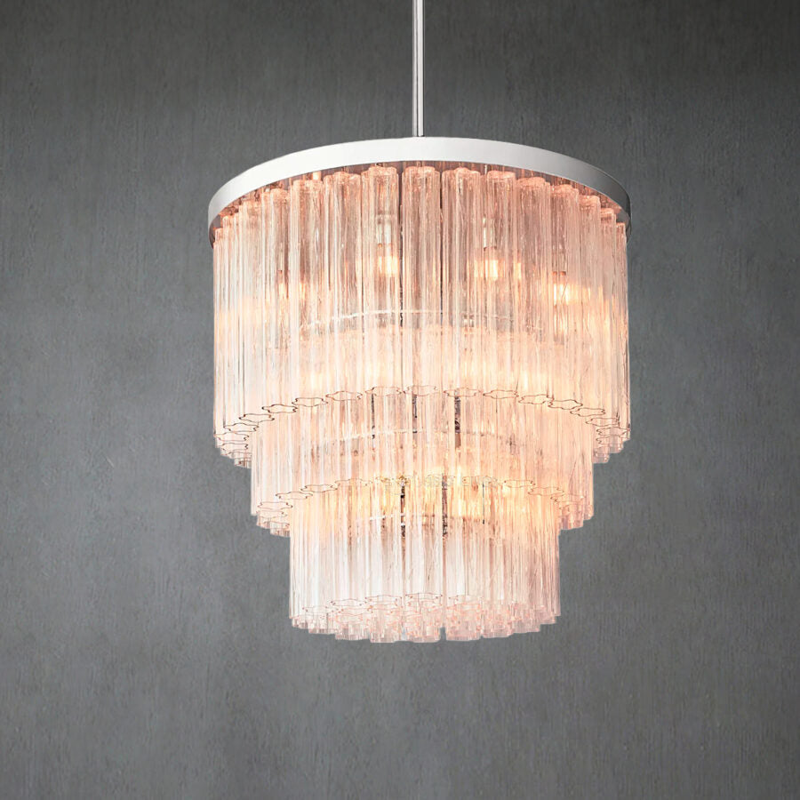 Caelo Round 3-Tier Chandelier 36″