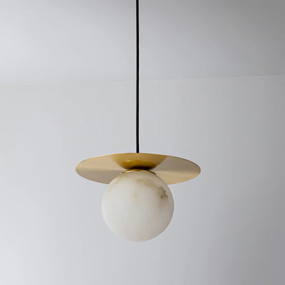 Spanish Alabaster Bedside Pendant Light