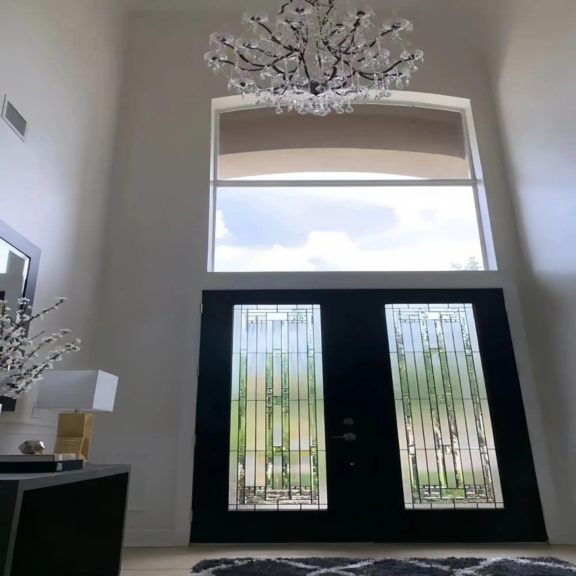 19th C. Rococa Iron & Crystal Round Chandelier 40"-