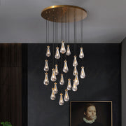 Silas Modern Raindrop Round Chandelier For Living Room 36"-13-Lights