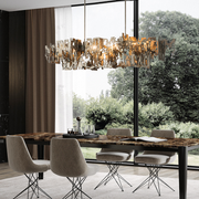 Simple Artistic Metal Dining Table Chandelier