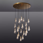 Silas Modern Raindrop Round Chandelier For Living Room 47"-21-Lights