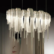 Modern Italian Style Tassel Art Chandelier Creative Light Fixture for Living/ Dining Room/ Cafe/ Show Room