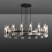 Galen Modern  Chandelier Art Blown Glass 36"