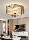 Blushlighting® Decorative round led ceiling chandelier for bedroom, living room, dining room Dia17.7*H7.1" / Warm white