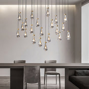 Silas Modern Raindrop Rectangular Chandelier For Dining Room