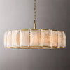 Harlowe Calcite Round Chandelier 43", Room hanging Lamp