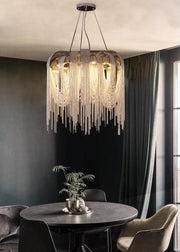 Modern Italian Style Tassel Art Chandelier Creative Light Fixture for Living/ Dining Room/ Cafe/ Show Room