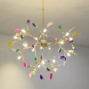 Blushlighting® Flims | Colourful Agate Art Multicoloured Chandelier