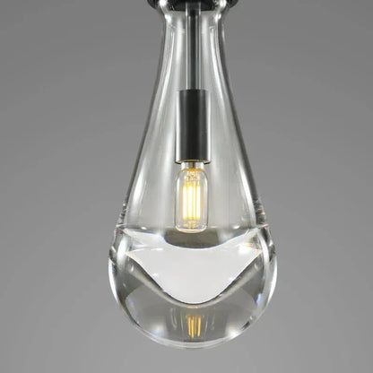 Raindrop Round Chandelier 5 Lights 14"D