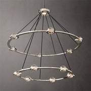 Carlos 2-Tier Round Chandelier 48", Modern Designer Lamp