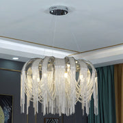 Modern Italian Style Tassel Art Chandelier Creative Light Fixture for Living/ Dining Room/ Cafe/ Show Room