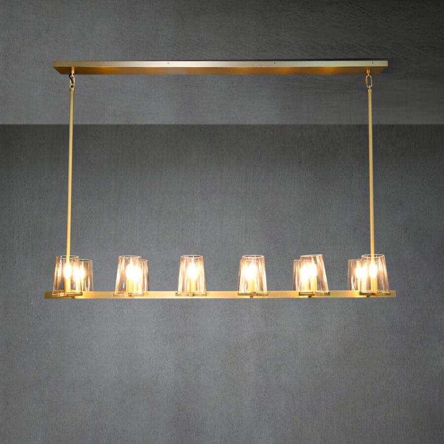 Paricia Glass Linear Chandelier 49", 60"
