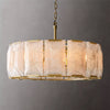 Harlowe Calcite Round Chandelier 31", Modern Indoor Light Fixtures