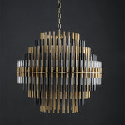 Galatea Industrial Metal Tube Chandelier For Living Room, Dining Room