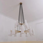 2-Tier White Porcelain Round Chandelier-