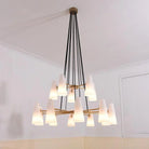2 - Tier White Porcelain Round Chandelier - Blushlighting