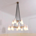 2-Tier White Porcelain Round Chandelier-
