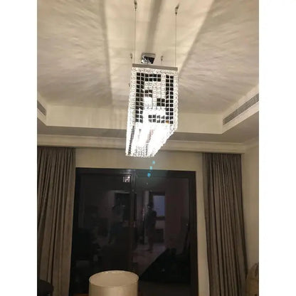 Fendi Modern Rectangular Crystal Chandelier