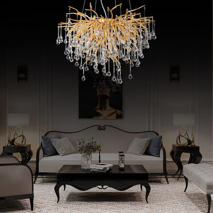 Doris Rain Branch Chandelier 23.5"D GBUd