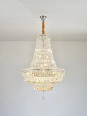 Light Luxury Multilayer Crystal Pendant Chandelier for Dining Room/ Living Room/ Villa