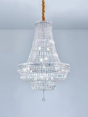 Light Luxury Multilayer Crystal Pendant Chandelier for Dining Room/ Living Room/ Villa