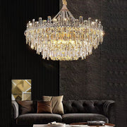 Post-modern Light Luxury Crystal Pendant Chandelier Suit for Living room & Bedroom