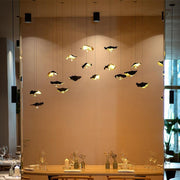 Blushlighting Art Lotus Leaves Shape Pendant Chandelier for Dining Room/Stairs/Foyer