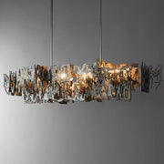 Extra Large Post-modern Art Irregular Iron Pendant Chandelier for Living/Dining Room