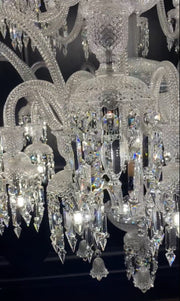 Luxury Royal Large White Multi-layers Candle Crystal Chandelier  For Living Room/Hall Decoration