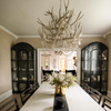 2-Tier Pure White Antler Chandelier