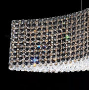 Oversized Luxury Curvilinear Crystal Pendant Chandelier for Dining Room/Kitchen Island/Living Room