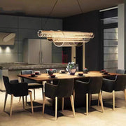 Oversized Nordic Art Long 3 Tiers Cylinder Avant Pendant Light for Dining Room/Kitchen Island