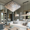 Clavel Multi-Tier Crystal Square 47" chandelier lights for home