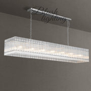 Cassius Modern Glass Chandelier For Living Room, Over Dining Table