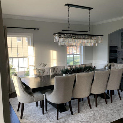 1920s Odaon Art Deco Rectangular Chandelier 40"49"59"72"