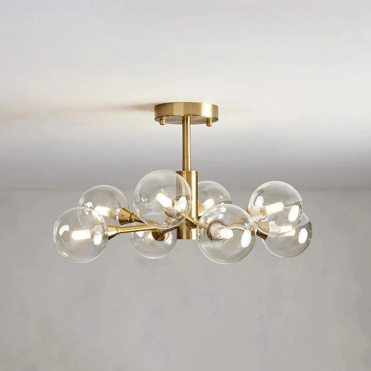 Apollo Modern Glass Ball Flushmount 20''36''47''