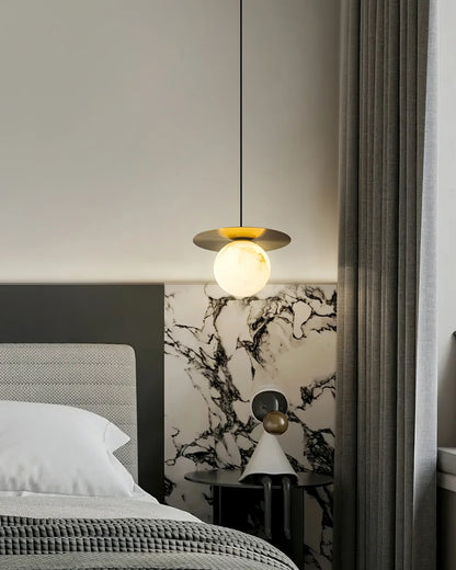 Spanish Alabaster Bedside Pendant Light