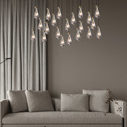 Silas Modern Raindrop Rectangular Chandelier For Dining Room