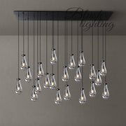 Silas Modern Raindrop Rectangular Chandelier For Dining Room