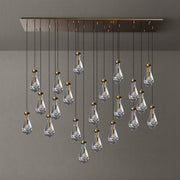 Silas Modern Raindrop Rectangular Chandelier For Dining Room