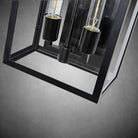 21" Gold Outdoor Wall Sconce with Glass Shade - BlackBlushlighting