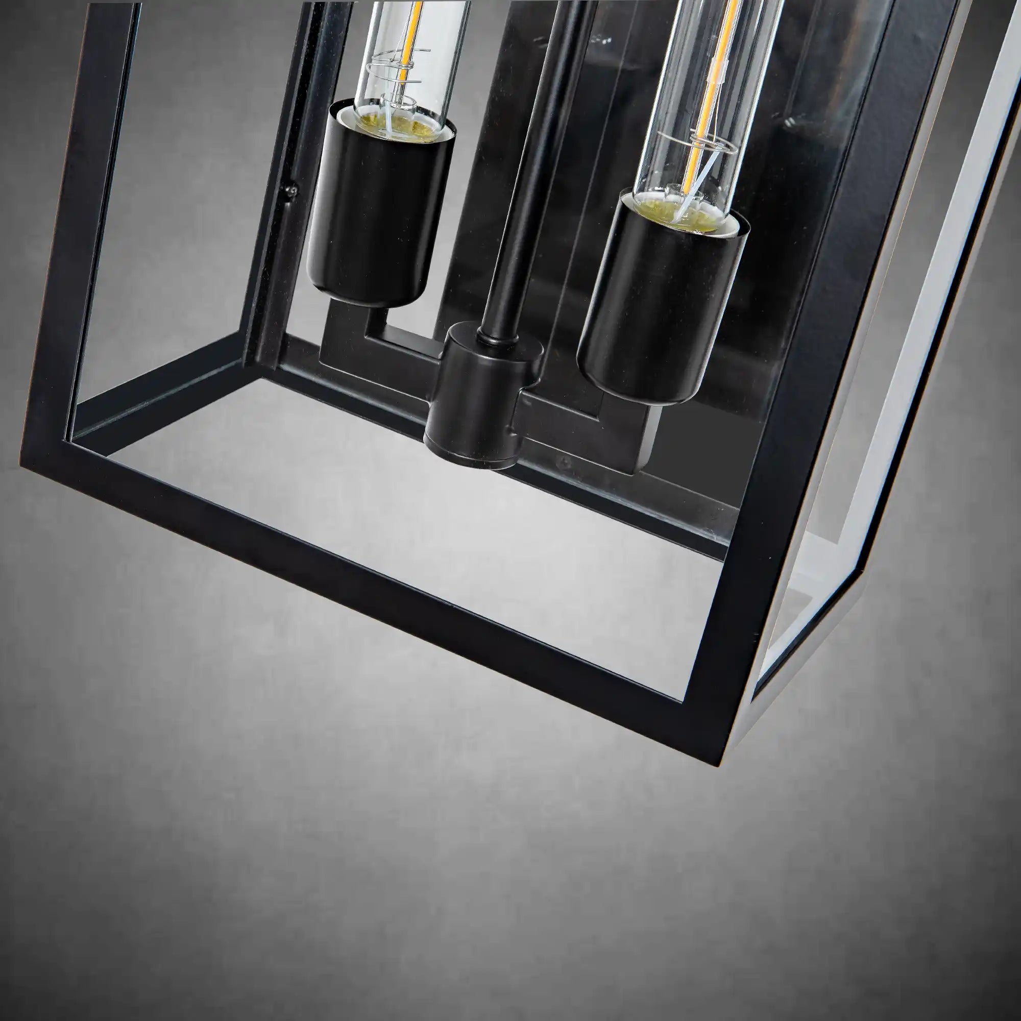 21" Gold Outdoor Wall Sconce with Glass Shade - BlackBlushlighting