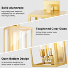 21" Gold Outdoor Wall Sconce with Glass Shade, Waterproof - 21" - Gold - 1packBlushlighting
