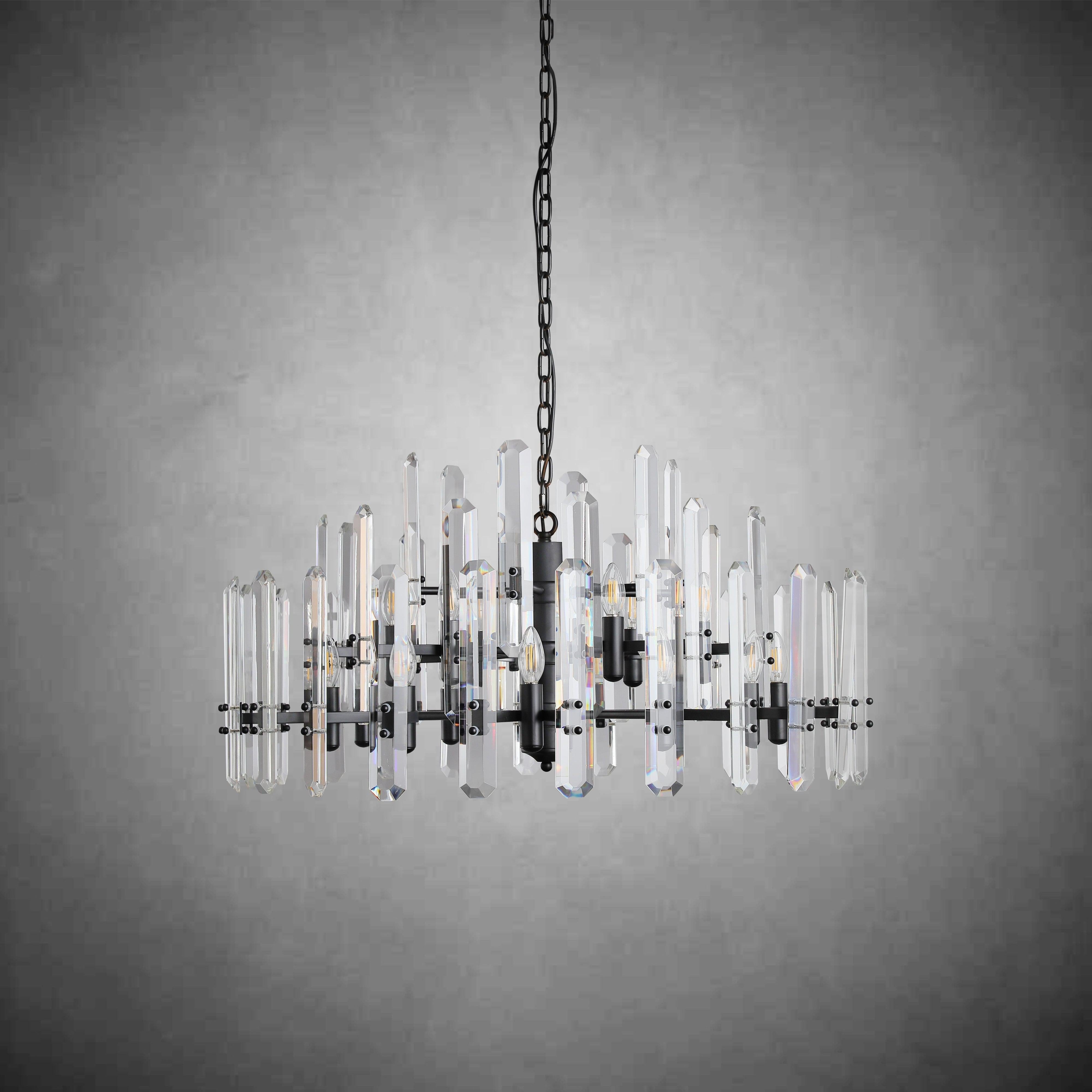 Bonington Crystal Round Chandelier 24"36''48''