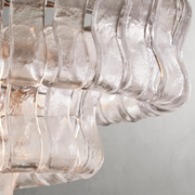 Ghiaccio Glass Oval Chandelier