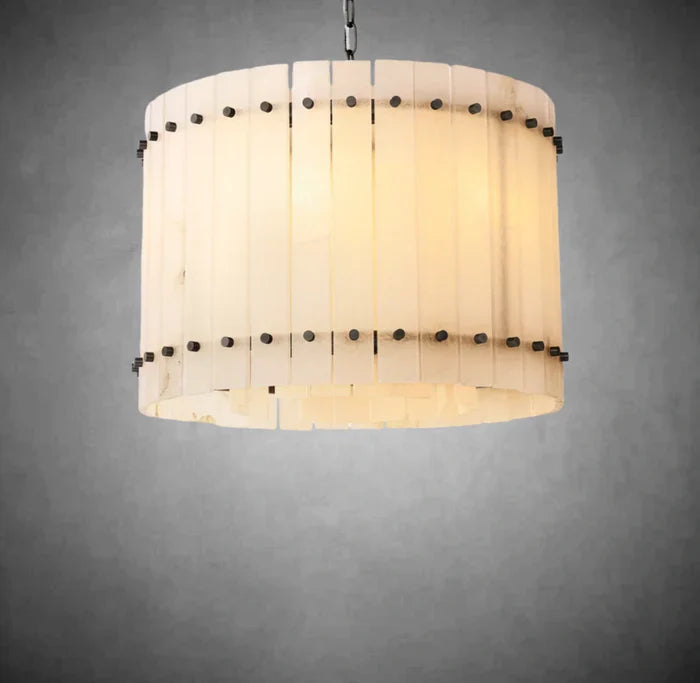 Sun Marcus Alabaster Round Chandelier